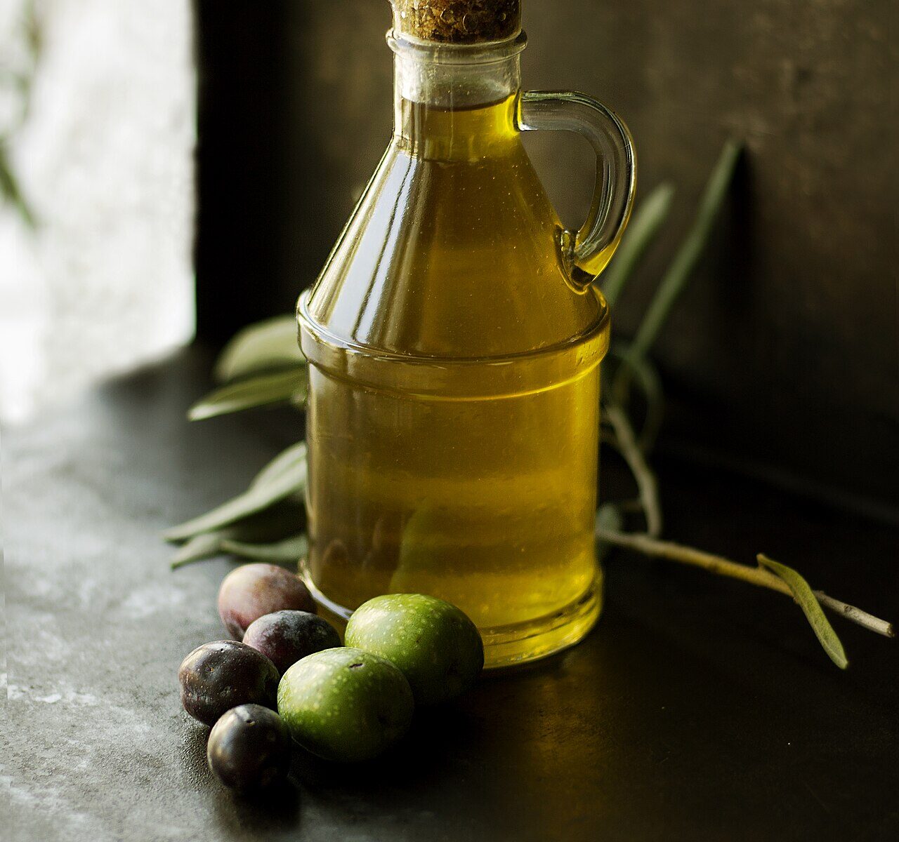 Botella de aceite de oliva
